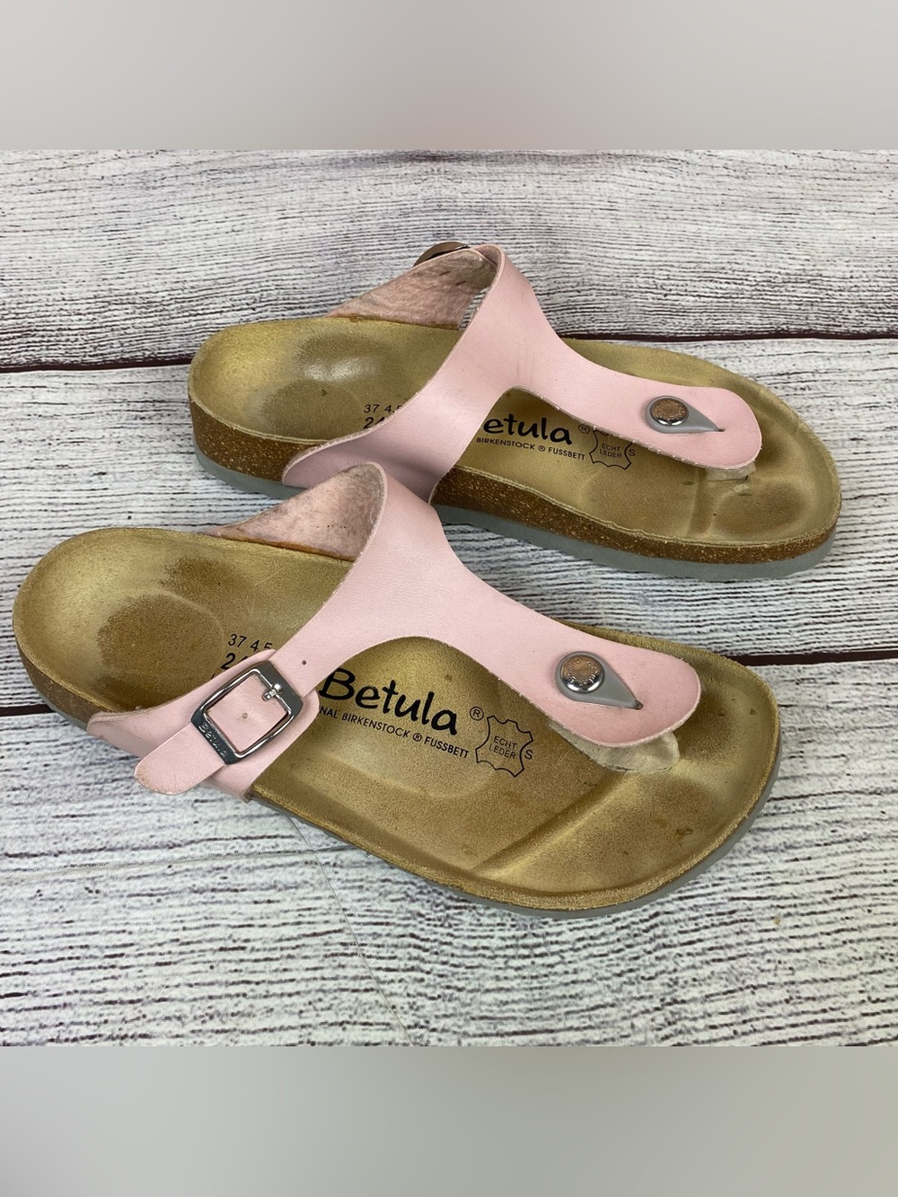 Betula Birkenstock Gizeh Light Pink Sandals